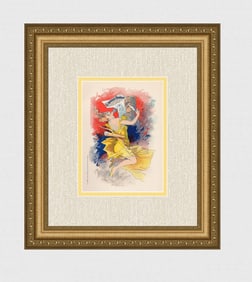 1896 Jules Cheret Le Courrier Francais Stone Lithograph