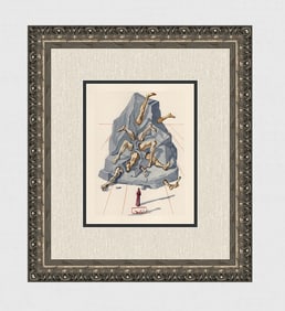 1960 Salvador Dali Simonists Authentic Woodcut Signed