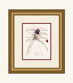 Salvador Dali Terrace of Anger1960 Woodcut Signed Framed