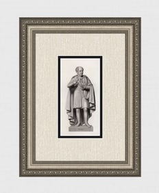 Christopher MOORE 1800s Engraving Author & Composer Thomas Moore FRAMED