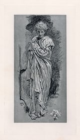 Albert Joseph Moore Study 1888 engraving