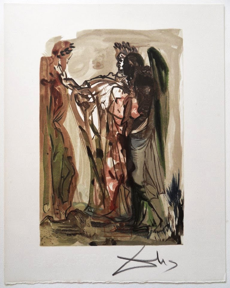 1960 Salvador Dali Proud Ones Authentic Woodcut (1 of 3)