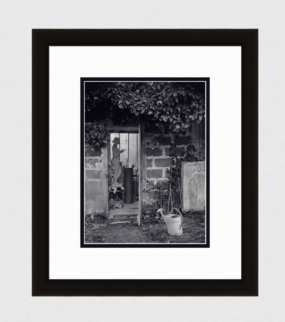 Brassai Aristide Maillol's Studio IX 1930's photogravure: Brassai. (Hungarian-French, 1899-1984). Aristide Maillol's Studio IX. Antique Photogravure. 1937-1940. Excellent. Teriade. Draeger Freres. Approximately 16 x 20 inches. This piece has been professiona