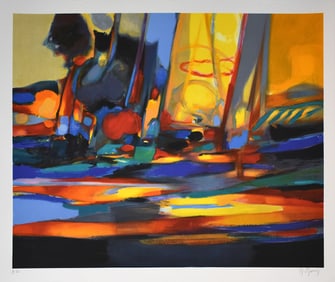 Marcel Mouly Hand signed Lithograph Gold Glade Printers Proof