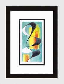 Mathis Original Gouache Verticle Winding Framed Swiss