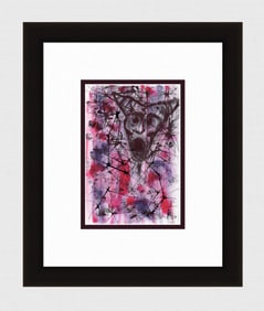 Patrick Mcdowell Original Hand Signed Ink Drawing Devil's Surprise Framed COA