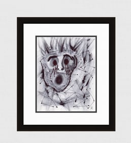 Patrick Mcdowell Faces #51 (Torment) Ink on paper signed