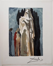 1960 Salvador Dali Heretics Authentic Woodcut