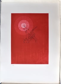 Joan Ponc 1973 Etching La Luz Signed Numbered