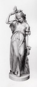 1800s John Hancock Antique Engraving The Young Maiden Framed
