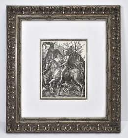 1879 Albrecht Durer Knight, Death, and the Devil engraving signed