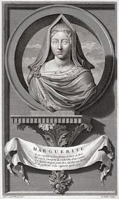 Adriaen van der Werff 1697 Engraving Saint Margaret of Scotland Framed