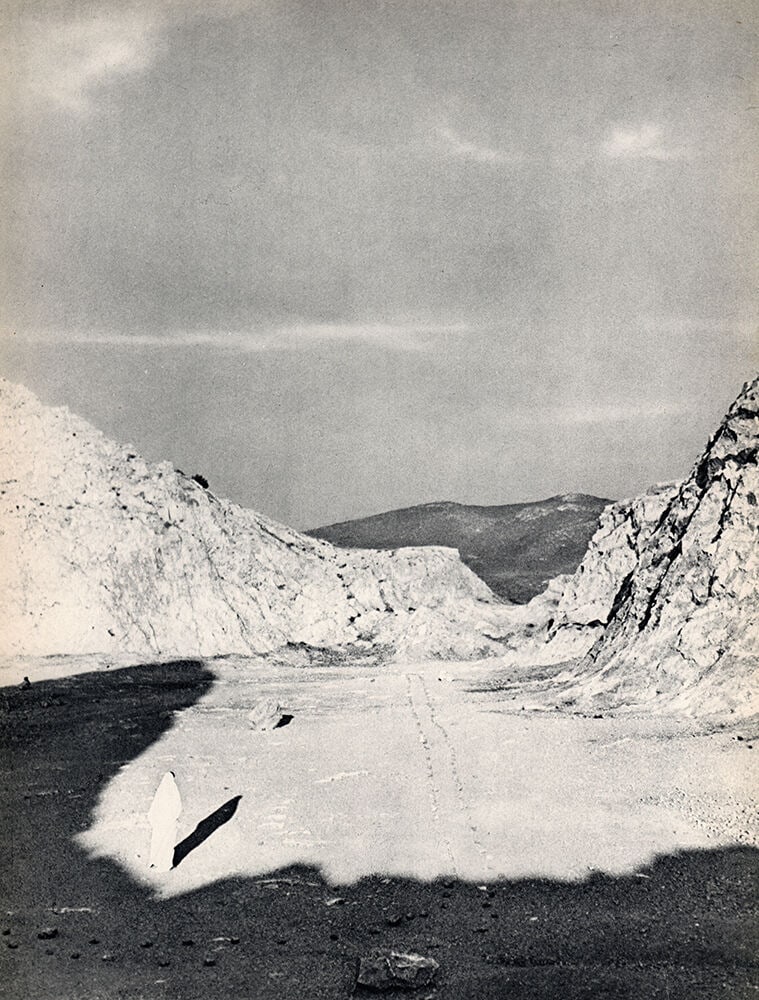 Herbert List Mythological Mirages on Mt. Lycabettus 1937-1940 Photogravure: Herbert List. Mythological Mirages on Mt. Lycabettus. Antique Photogravure. 1937-1940. Teriade. Draeger Freres. Image size 10 1/4 x 14 inches. Framed dimensions: Approximately 20 x 23 inches. This pie