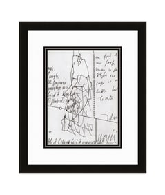 Valerio Adami Fish 1975 Print Signed