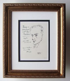 Pablo 1959 lithograph Tribute Antonio Machado signed