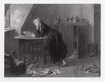 William Bright Morris Chatterton's Half-Holiday 1875 Engraving Signed