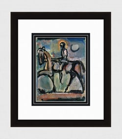 1940 Georges Henri Rouault Joan of Arc Antique Print signed