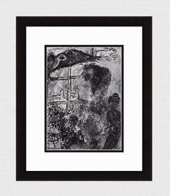 1969 MARC CHAGALL Vintatge Print Double Profile