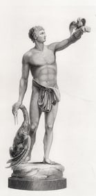 1800s John Edward Carew Engraving The Falconer FRAMED