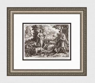 Raphael 1649 Engraving Vatican Jacob Sees Rachel