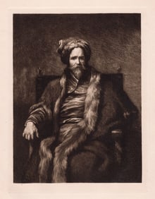 Anthony van Dyck Ryckaert, Painter 1890 etching