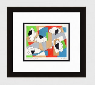 Mathis Original Gouache Round, Oval and Straigh Framed Swiss