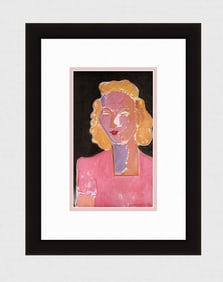Great 1943 HENRI MATISSE Color Lithograph "Young Lady in Pink" FRAMED Signed COA