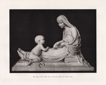 Joseph-Antoine Gardet The Sleep of Child Jesus 1891 print