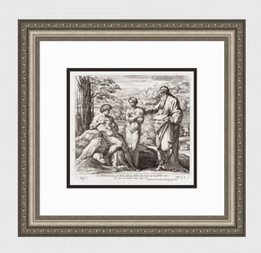 Raphael 1649 Engraving Vatican Gode Creates Eve