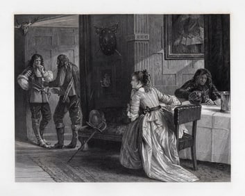 William CRAWFORD 1800s Etching Major Bellenden SIGNED Framed