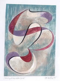 Mathis Original Gouache Sweeping on soft Ground Framed Swiss