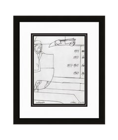 Valerio Adami Autobiography (Autobiografia) 1975 Print Signed