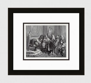 Gustave Dore Donkeyskin II 1880 Wood Engraving Signed