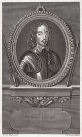 Adriaen van der Werff 1697 Engraving Thomas Fairfax Framed