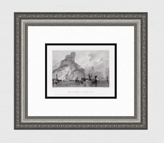 Thomas Allom Temple of the Bonzes in the Quang Yen Rock 1843 engraving