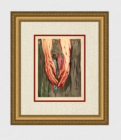 1960 Salvador Dali Mount Geryon Authentic Woodcut