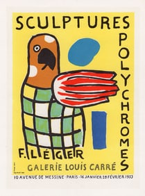 Fernand Leger Sculptures Polychromes 1959 Lithograph Signed