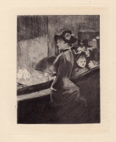 Jean Louis Forain Folies Bergere 1892 Etching