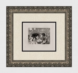 Edgar DEGAS 1938 Limited Edition Au Salon Etching Framed