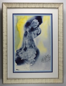 Salvador Dali Authentic Blood of Christ Framed 1967 Lithograph