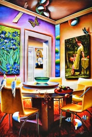 Ferjo Limited edition Giclee on Canvas Victorian Delights Signed Numbered 48 x 32