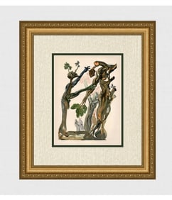 1960 Salvador Dali Suicides Authentic Woodcut