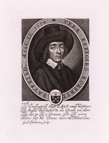 William Faithorne Vera Effigies Roberti Bayfeild 1880 Durand engraving