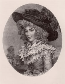 John Downman Lady Duncannon 1873 lithograph