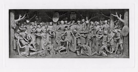 George Tinworth Preparing for the Crucifixion 1884 print