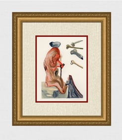 1960 Salvador Dali Fakers Authentic Woodcut