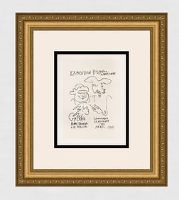 Pablo Picasso Exposition Hispano-Americaine III 1959 Lithograph Signed