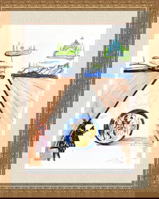 Salvador Dali Imagination Objects Etching Signed Limited Framed