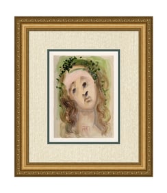 Dali 1960 Woodcut Signed Framed