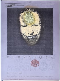 Zush Evru 1990 Lithograph Barcelona Signed Numbered